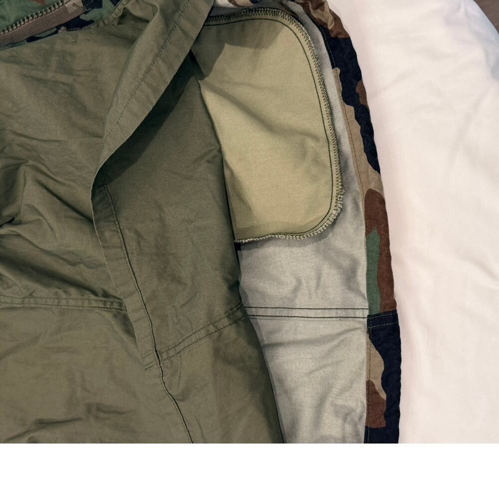 Vintage 1991 U.S. Military M-65 Woodland Camouflage Cold Weather Field Jacket - Picture 9 of 12